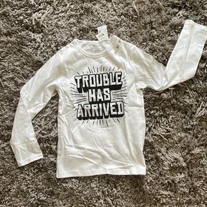 The Children’s Place white long sleeve 5T (Trouble Has Arrived)